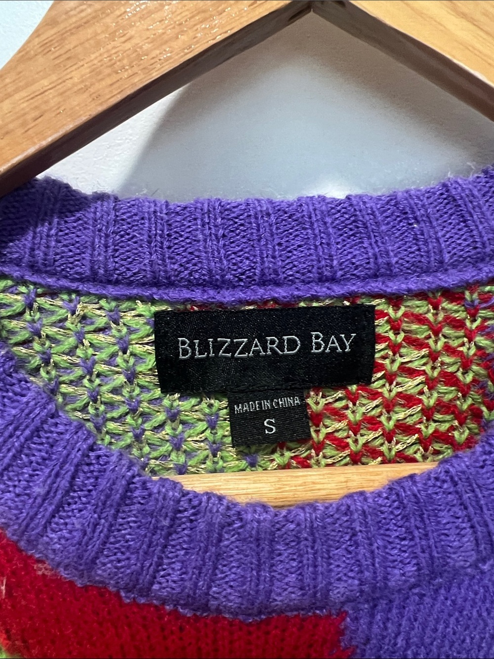 Blizzard Bay Men's Multicolor Santa Crewneck Sweater - Picture 3 of 4